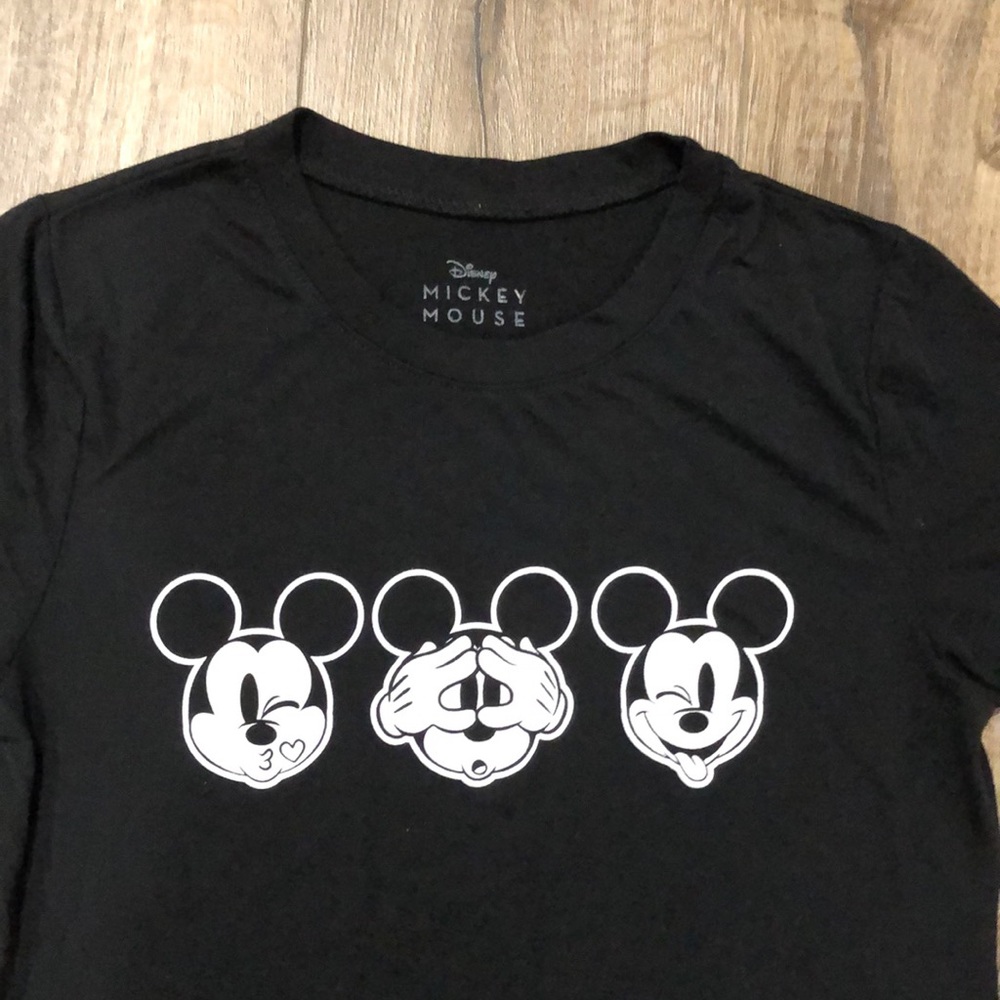 NWOT! - DISNEY Mickey Mouse Fitted Tee w/Rounded Hemline - Picture 3 of 4